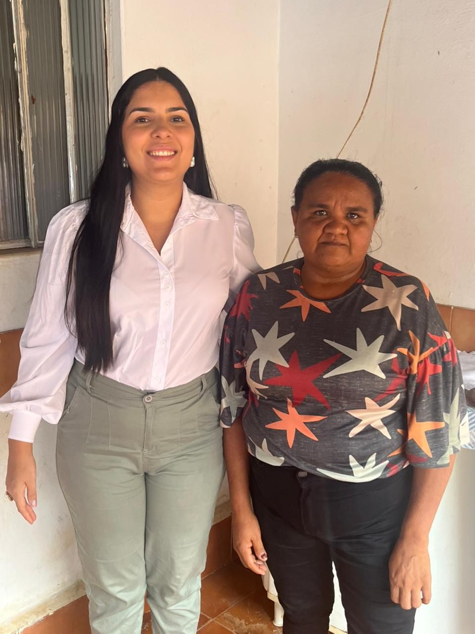 Amanda Karoline com cliente Eva